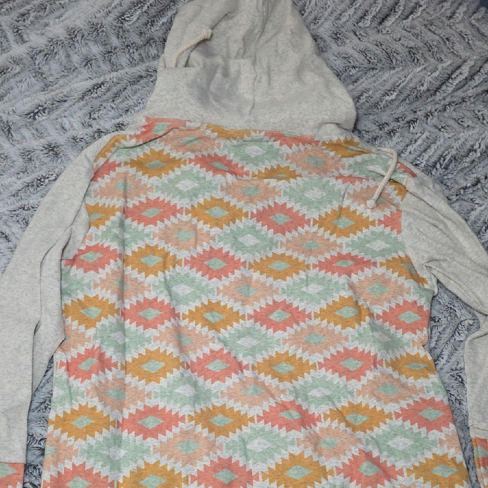 AMPERSAND AVE Light Gray Half-Zip Hoodie - Picture 3 of 3